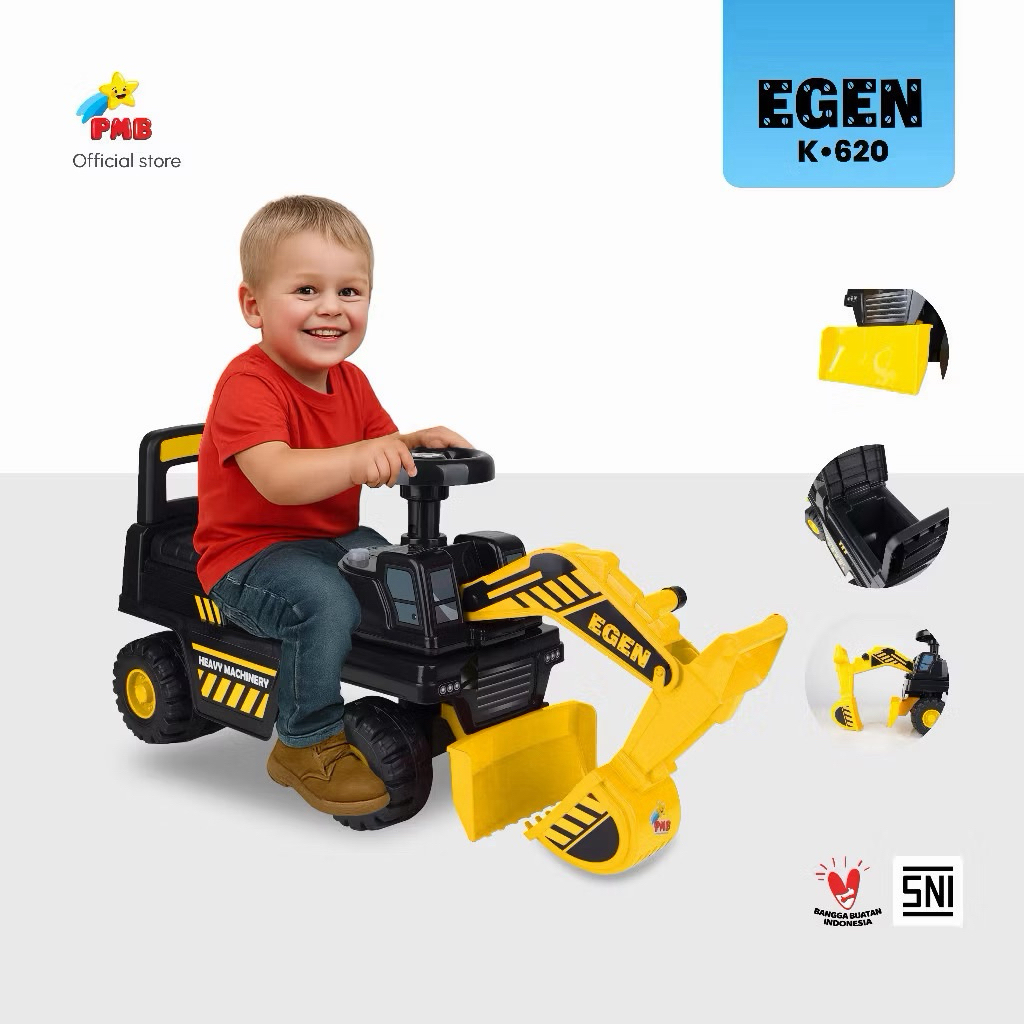 PMB TOYS MAINAN MOBIL ANAK TOLOCAR EGEN EXCAVATOR BULLDOZER K620 – PMB Toys