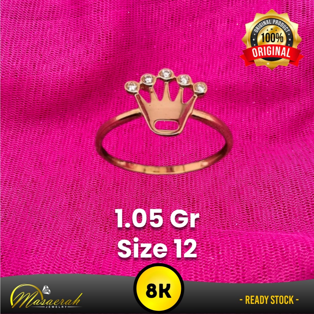 Cincin Emas 8K - Toko Emas Gajah Saerah - 1.05 Gram 579