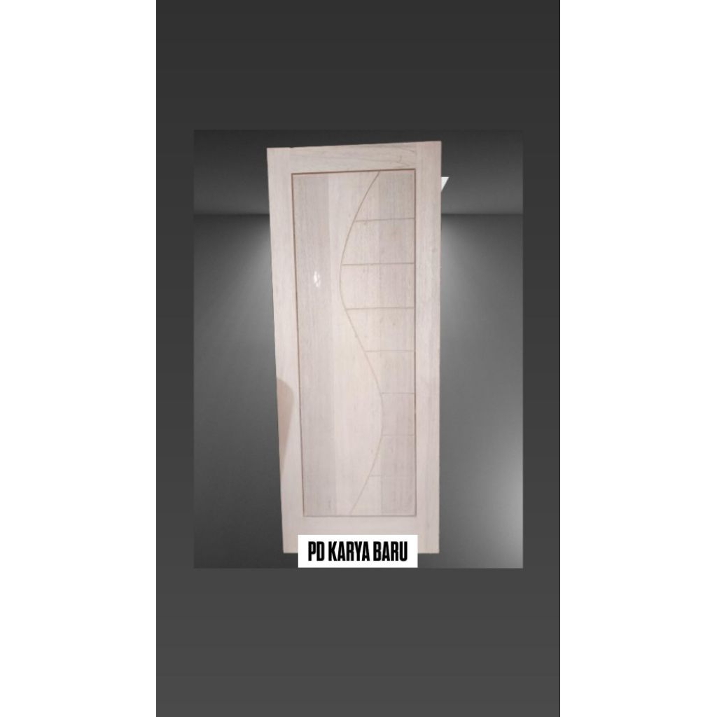 Pintu Kayu | Pintu Utama | Pintu Kamar | Pintu Minimalis Meranti | Pintu Parnel Meranti Code 002