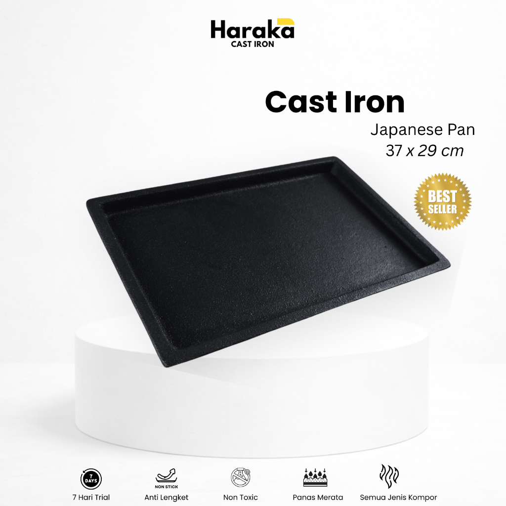 Haraka Cast Iron / Kotak Japanese Pan 37 cm