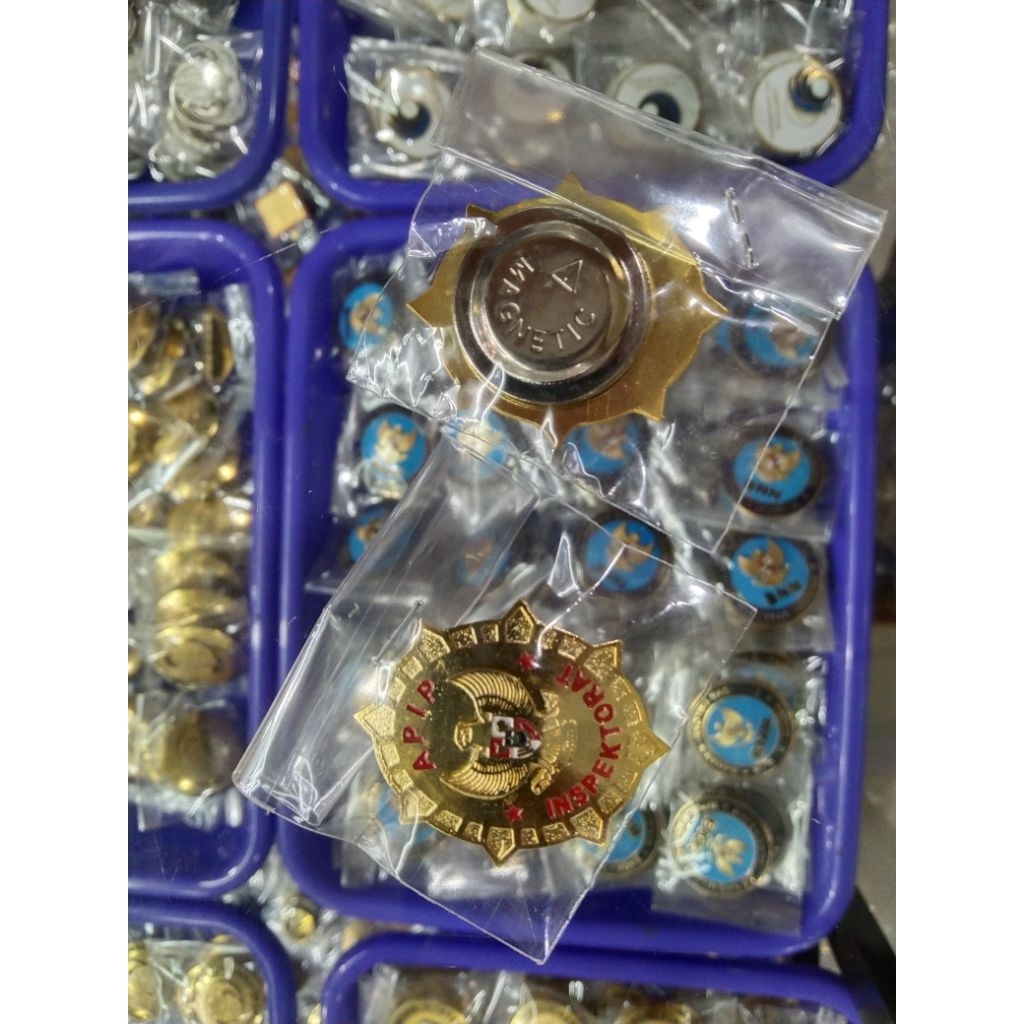 pin Kuningan magnet, pin APIP INSPEKTORAT
