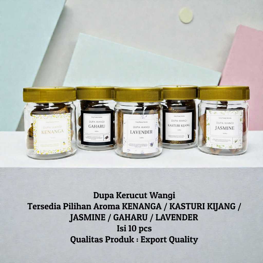 Dupa Kerucut Wangi Isi 10 Pcs Jasmine Kasturi Kananga Lavender Gaharu