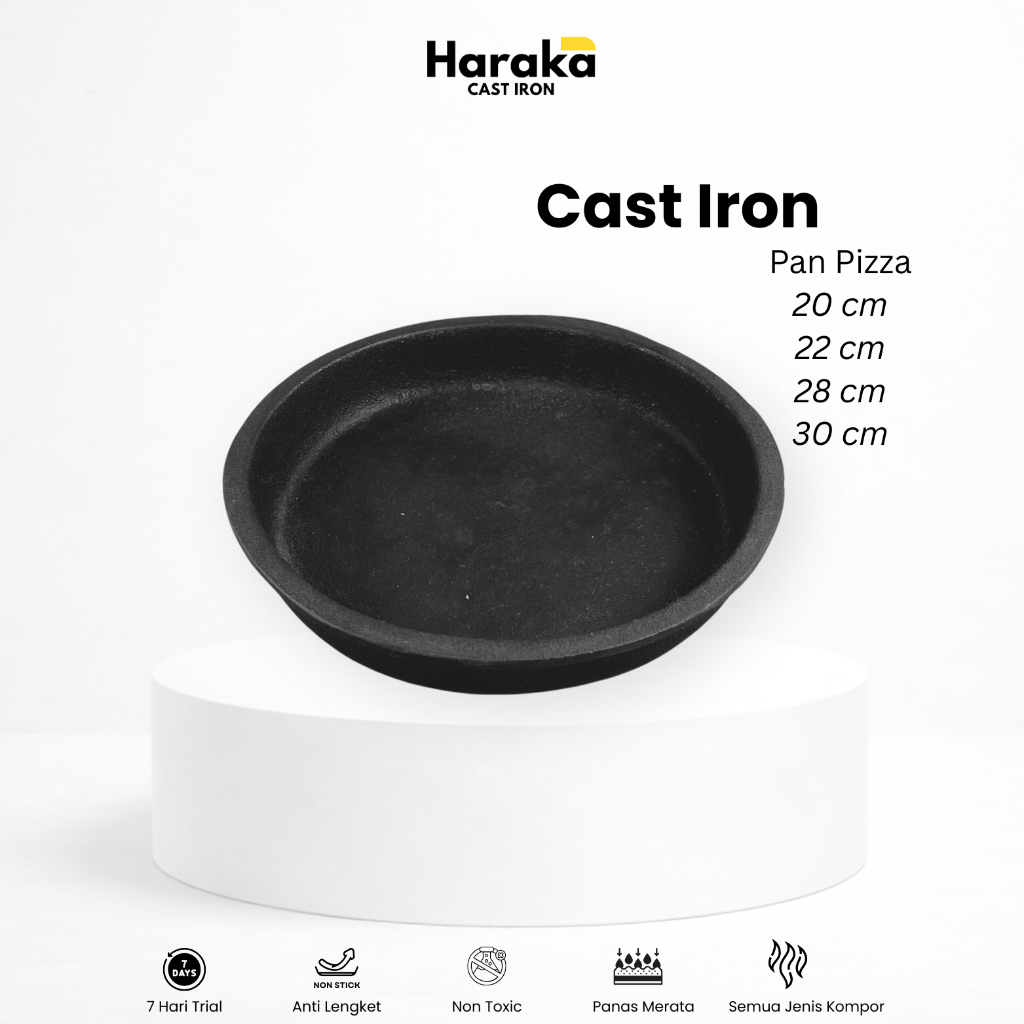 Haraka Cast Iron / Pan Pizza / Loyang Pizza Cast Iron