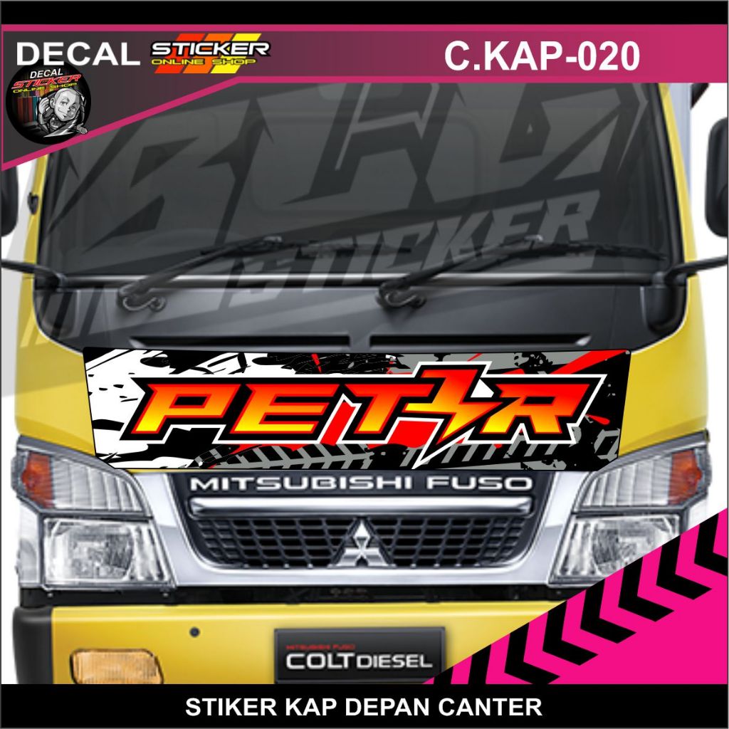 STIKER MOBIL TRUK CANTER KAP DECAL PRINT VARIASI CUSTOM