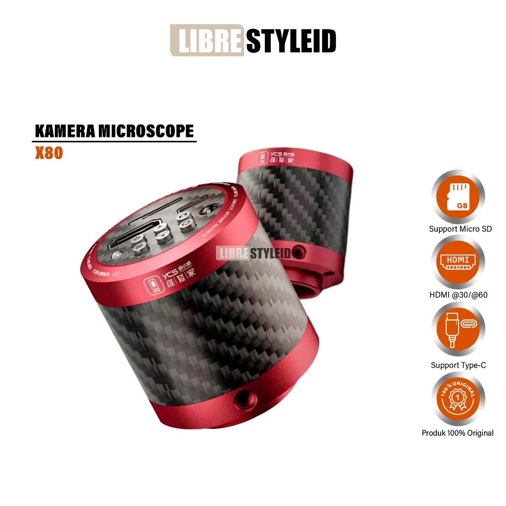 YCS-X80 4K Camera  - Trinocular Microscope Camera CMOS HDMI 1080P - USB Camera for PCB Repair Tools 