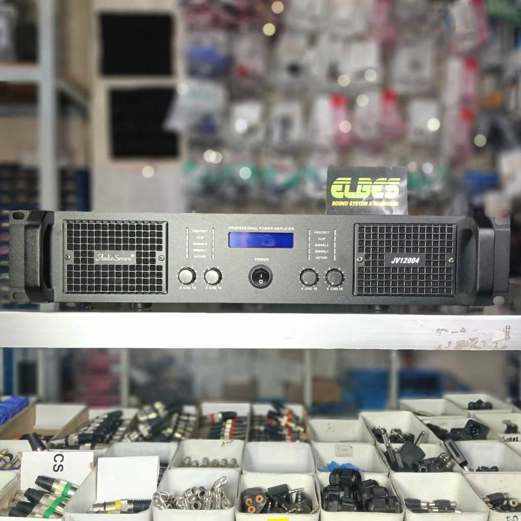 Power Amplifier AUDIO SEVEN ORIGINAL JV-12004 4 chanel 4x1200 watt