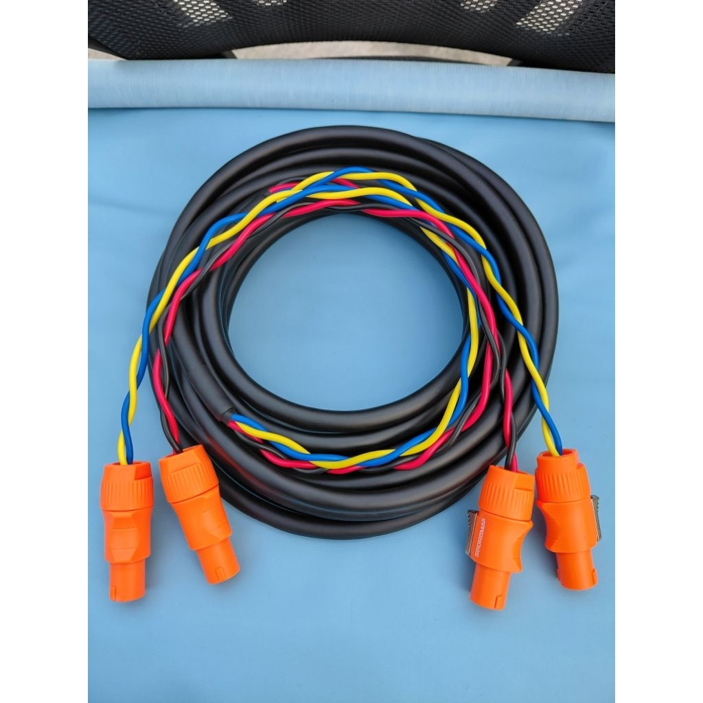 KABEL SPEAKER SOUNDMAX 4x2,5mm LENGKAP JACK SPEAKON SOUNDMAX