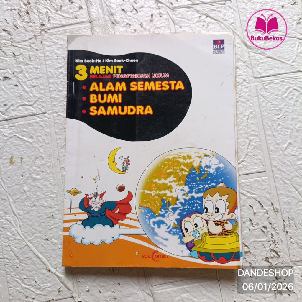 3 Menit Belajar Pengetahuan Umum - Alam Semesta, Bumi, Samudra - Komik Educomics Why Science Comic P