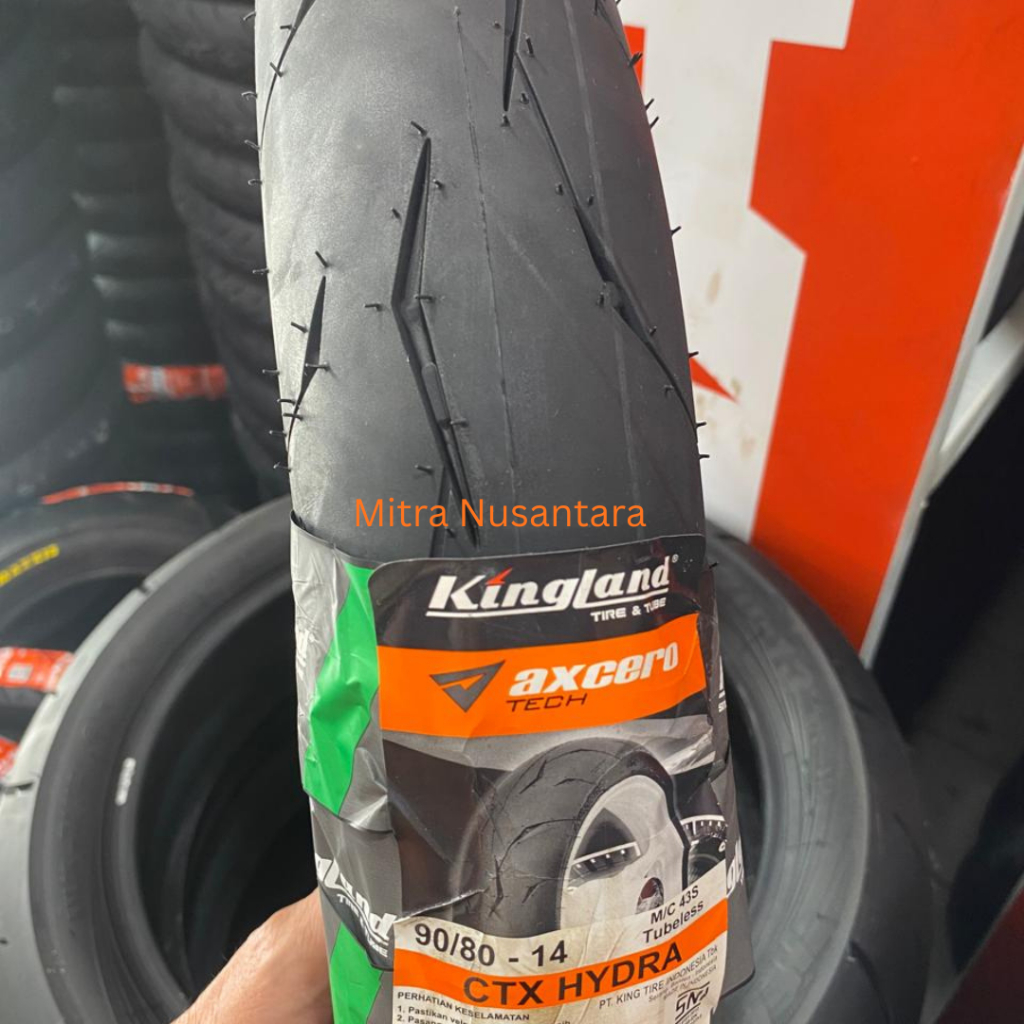 SNI Ban KINGLAND CTX HYDRA TUBELESS [ 90/80-14 , 100/80-14 ] Ban Motor Matic VARIO 150, BEAT 125, MI