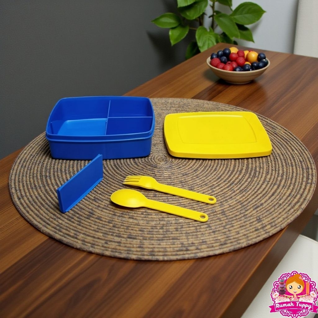 Wadah Tempat Bekal Makan Makanan Cool Teen Qiana Lunch Set Box Moorlife Murah