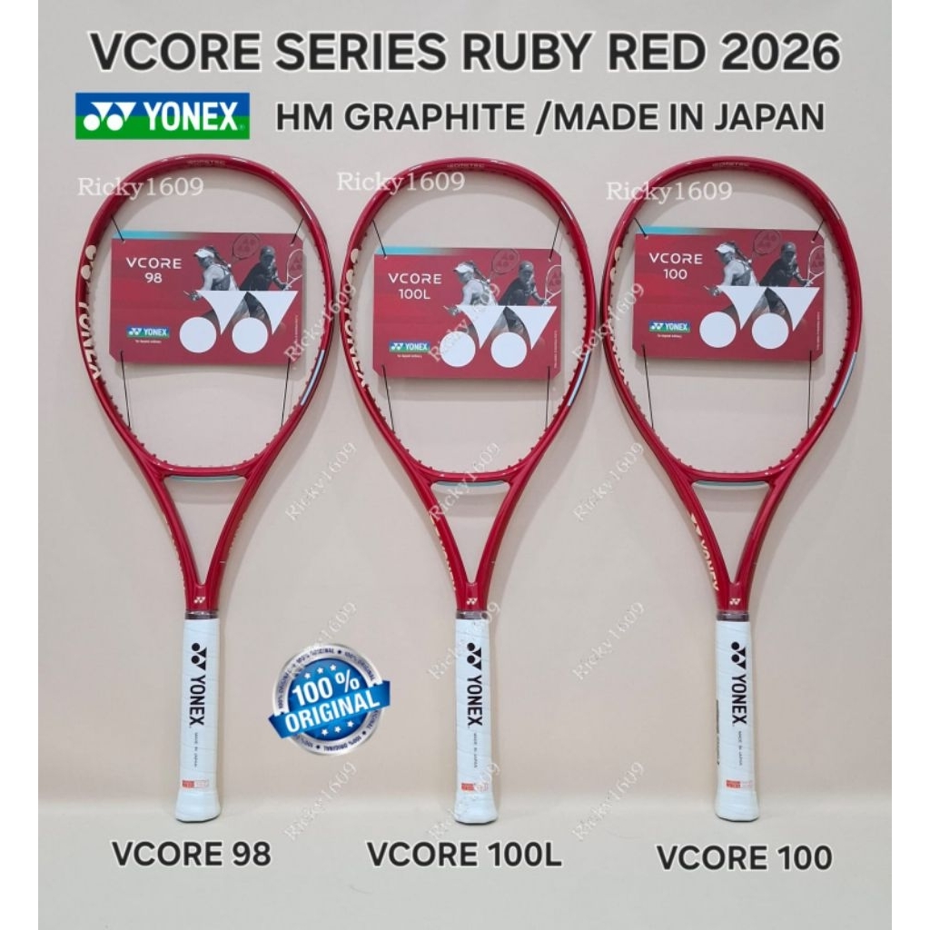 RAKET TENIS YONEX VCORE 98L 2026 / VCORE 98 2026 / VCORE 100 2026 / VCORE 100L 2026 (RAKET TENIS YON