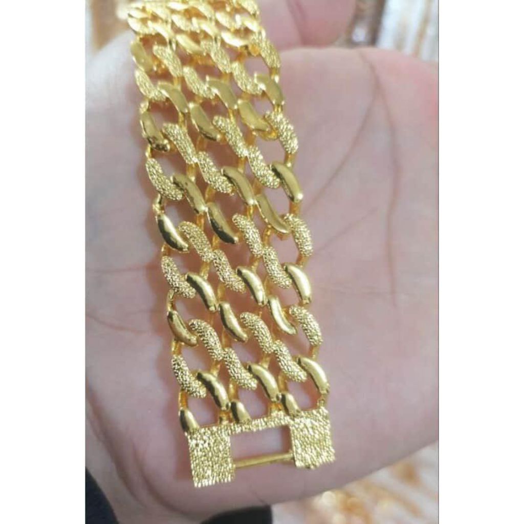 gelang gold dubai 13 xuping titanium lapis emas