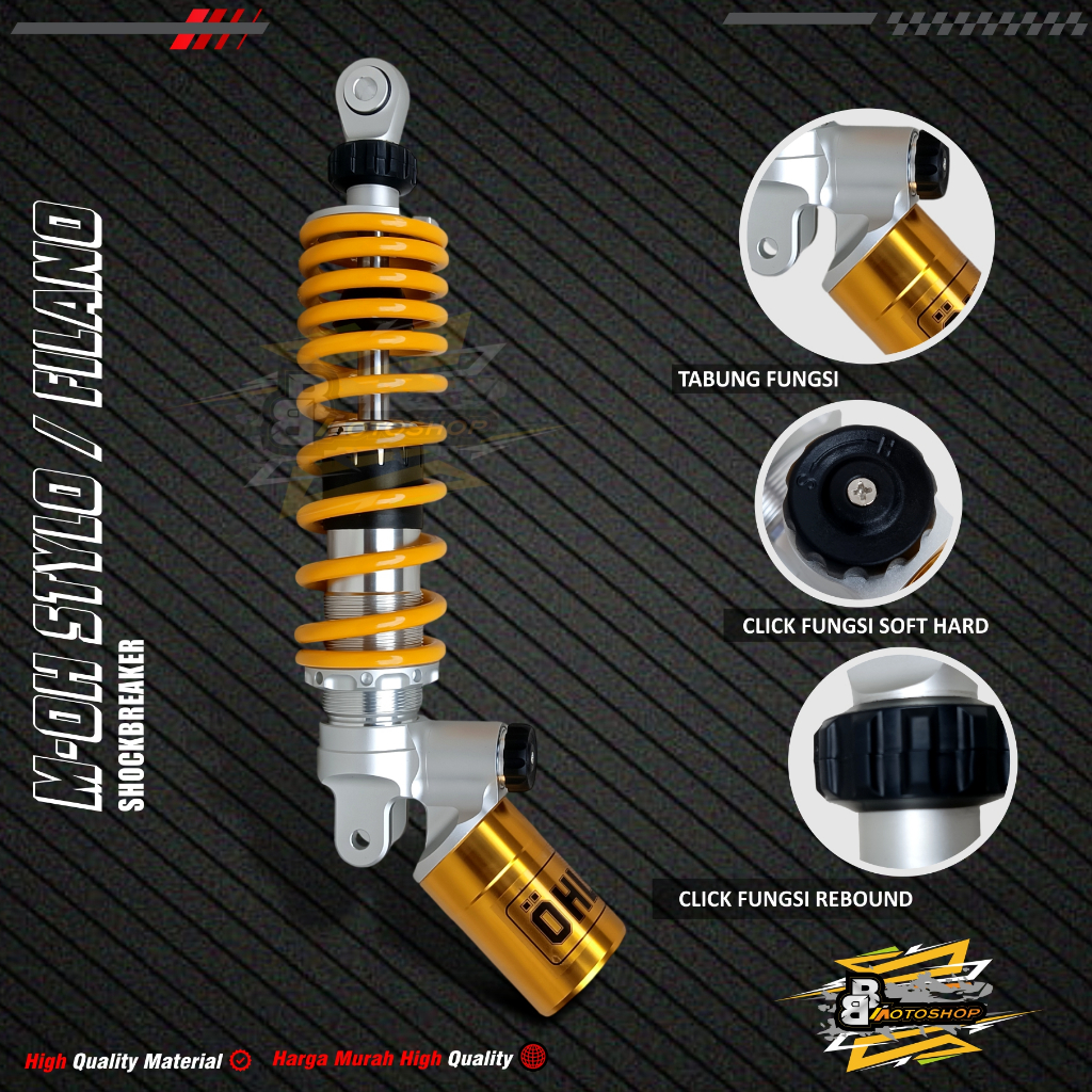 Shock Ohlinss Tabung Bawah Stylo Fillano Original Thailand 320mm