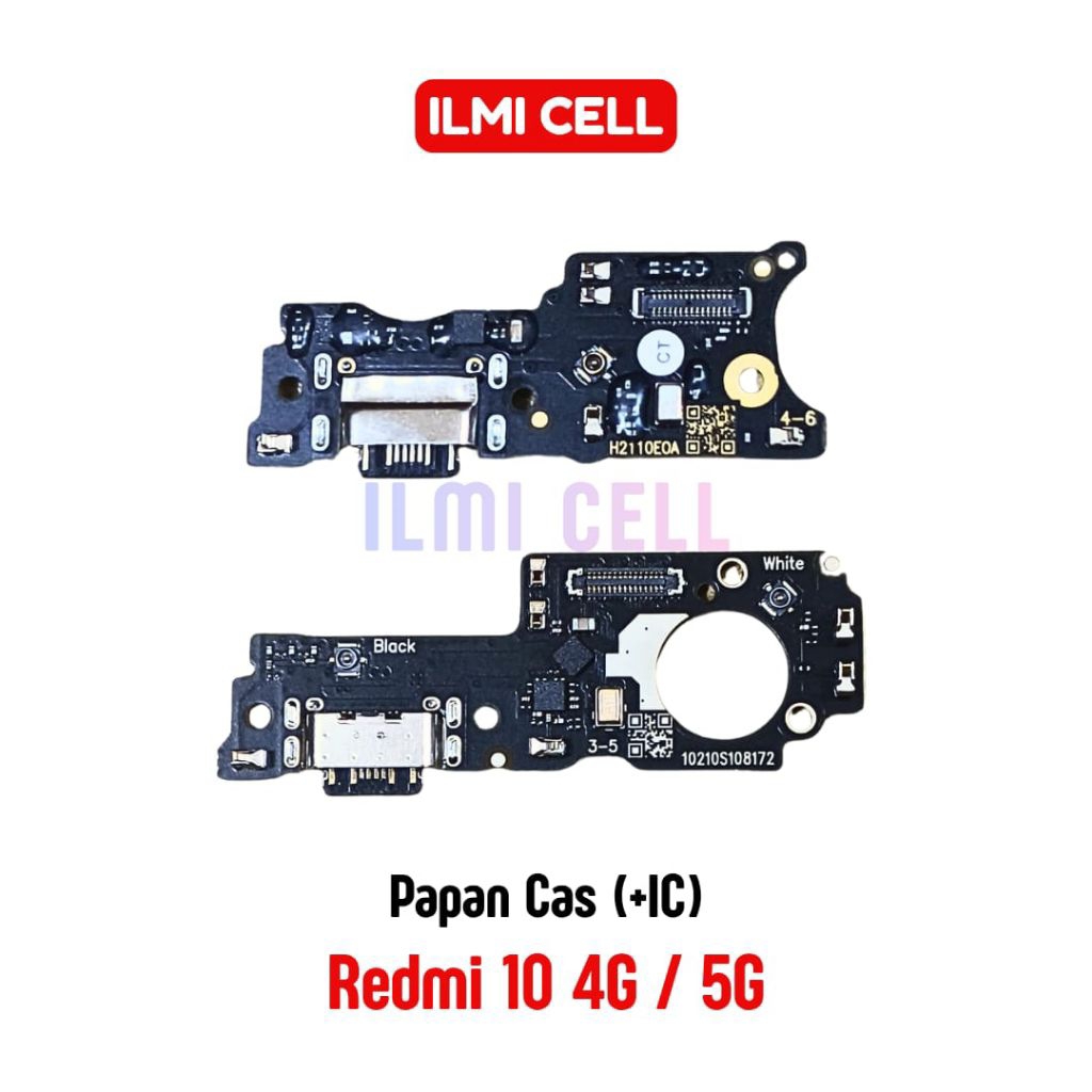 PAPAN KONEKTOR CAS MIC REDMI 10 4G / 5G ORI