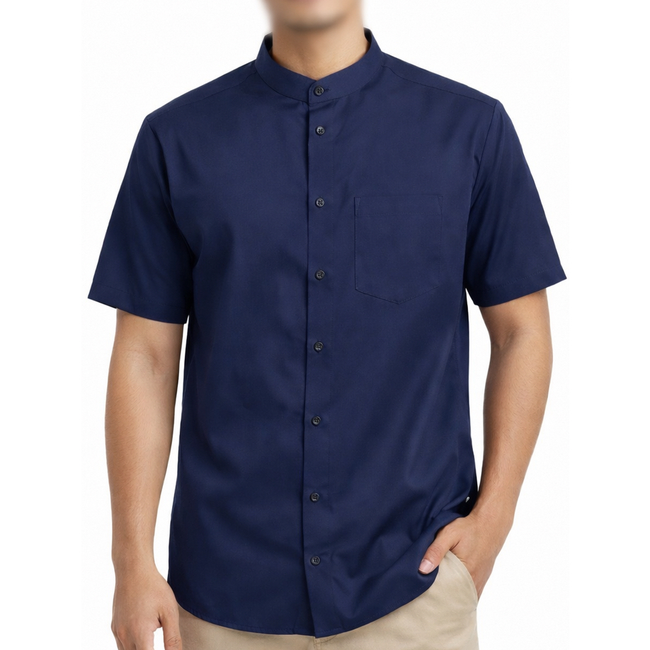 Baju  koko pria polos lengan pendek