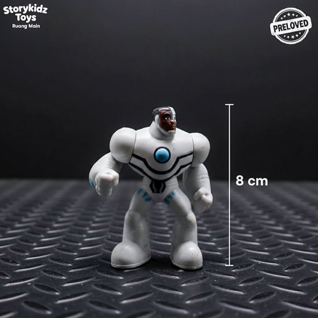 Action Figure Cyborg Teen Titans Go DC Comics - Mainan Robot Loose Pack - Pajangan Kue