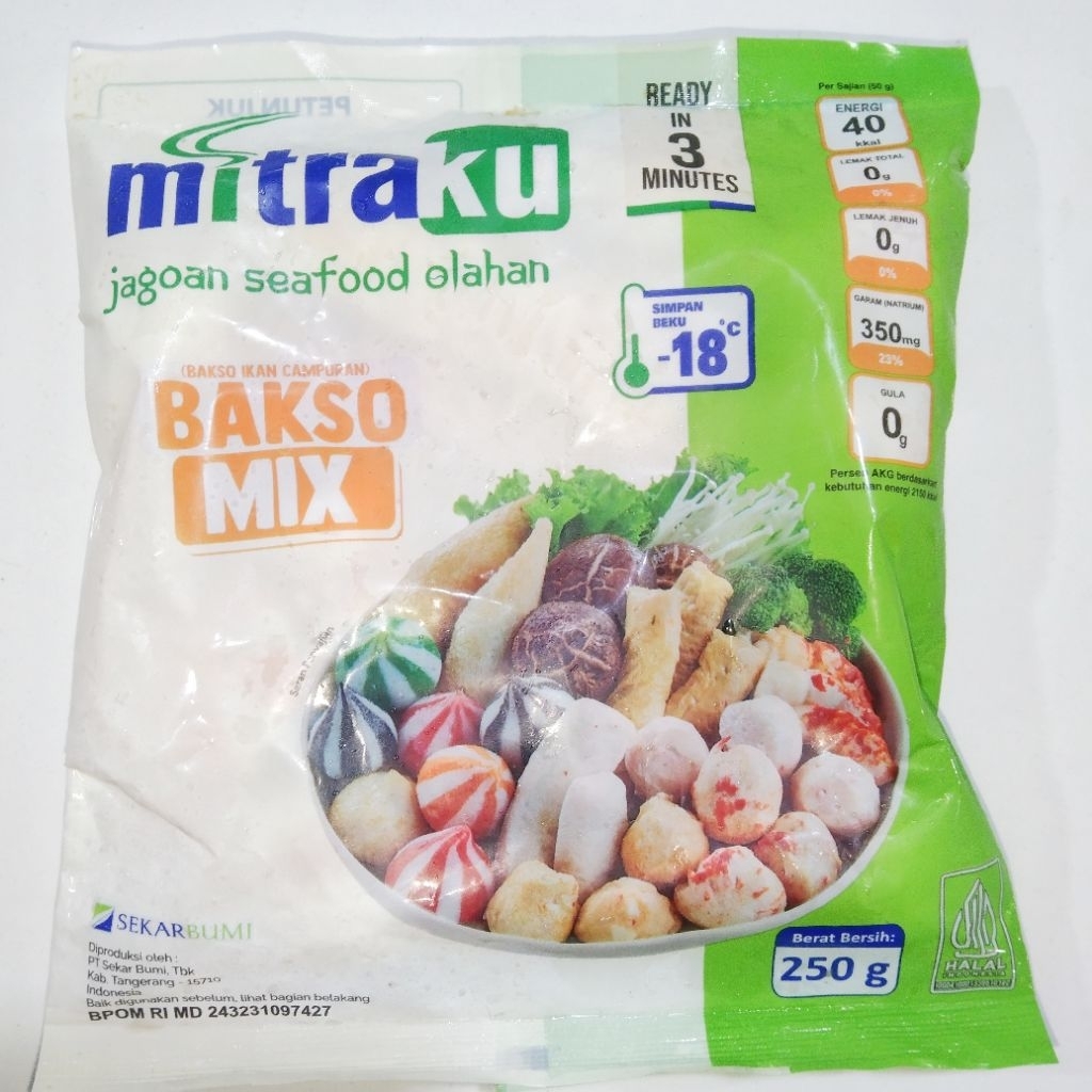 Mitraku Bakso Mix Seafood Olahan 250gr