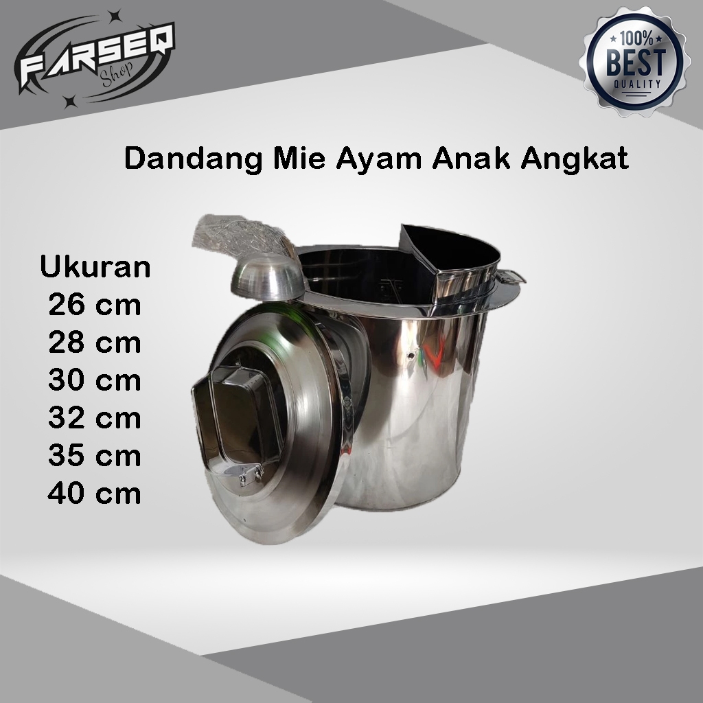 Dandang mie ayam anak angkat stainless tebal.