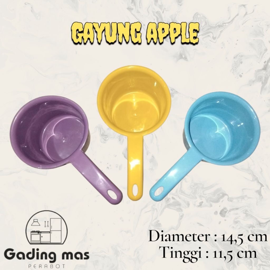 (ISI 3 PCS) GAYUNG CIDUK MANDI PLASTIK