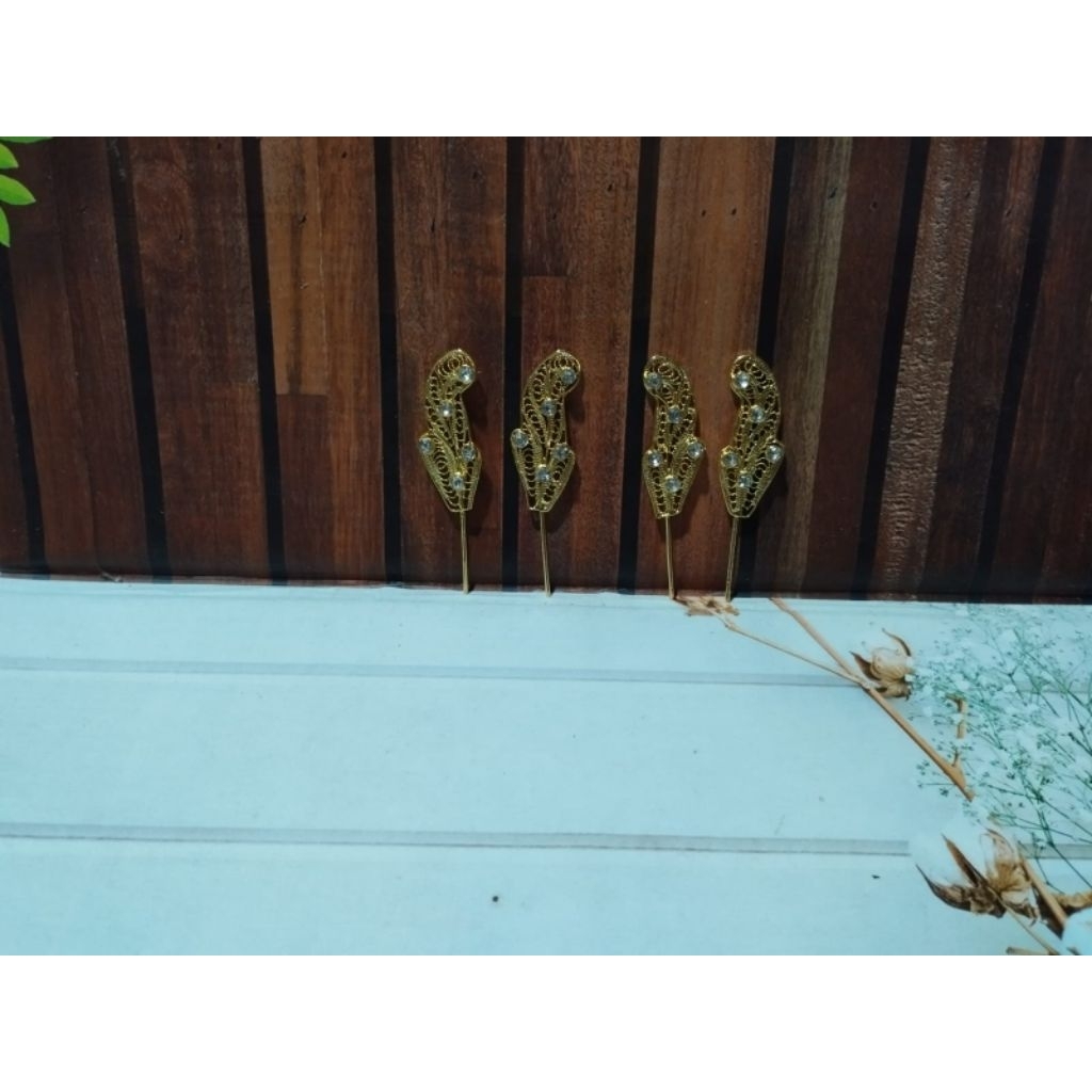 (Harga Per Set) Aksesoris Daun Kecil | Pelengkap Biliu Gorontalo