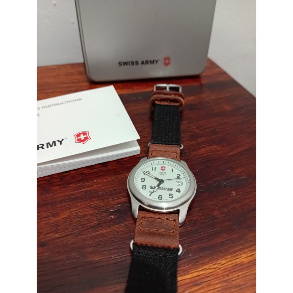 jam tangan unisex swlss army Schlumberger (preloved)