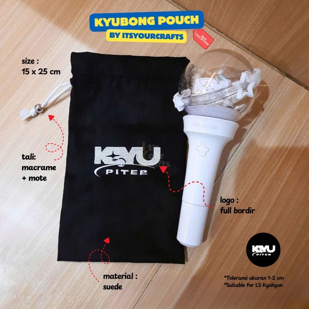 [READY STOCK] KYUHYUN LIGHTSTICK POUCH | Fanlight Pouch Super Junior | Itsyourcrafts