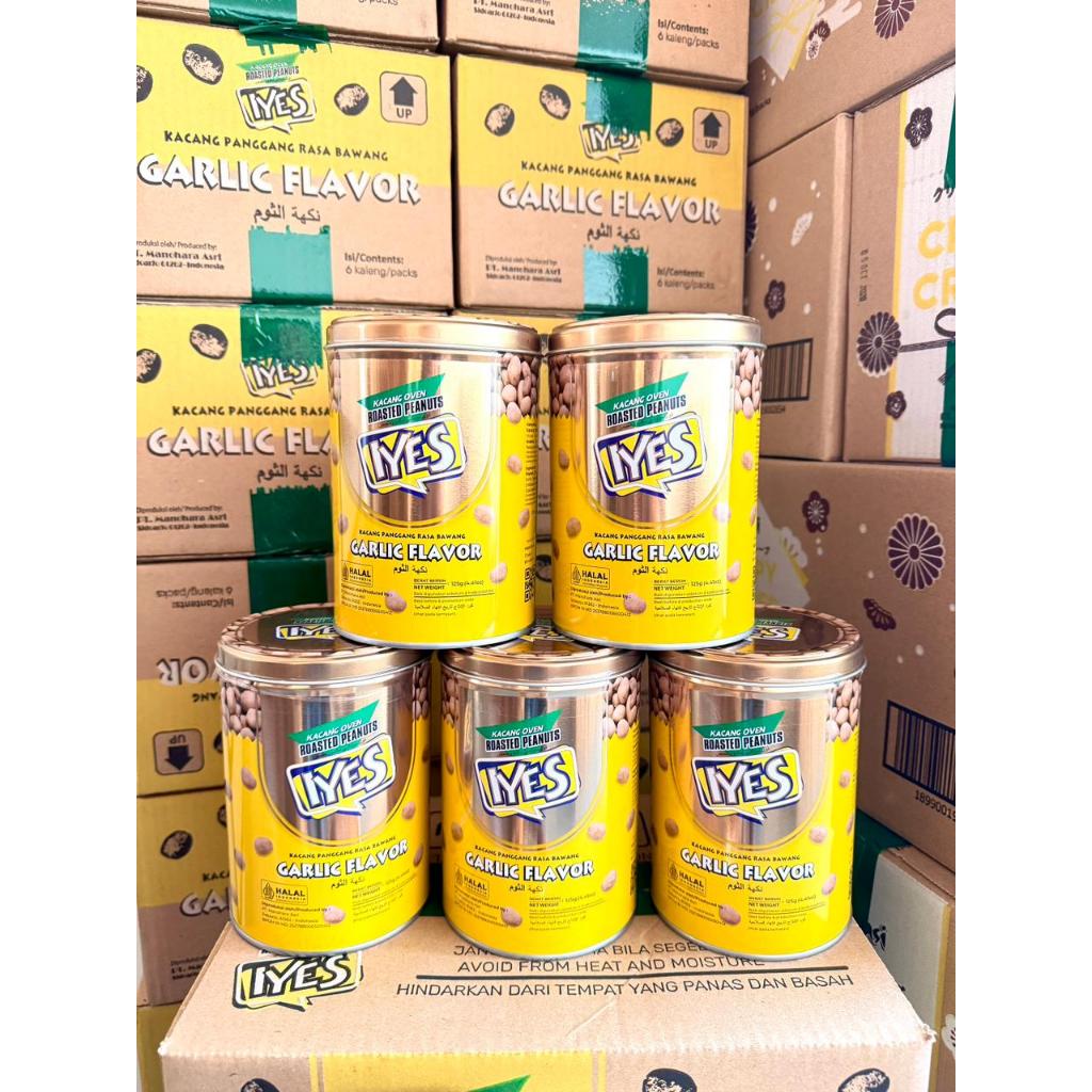 iyes kacang oven garlic flavour 125gr 1 karton isi 6