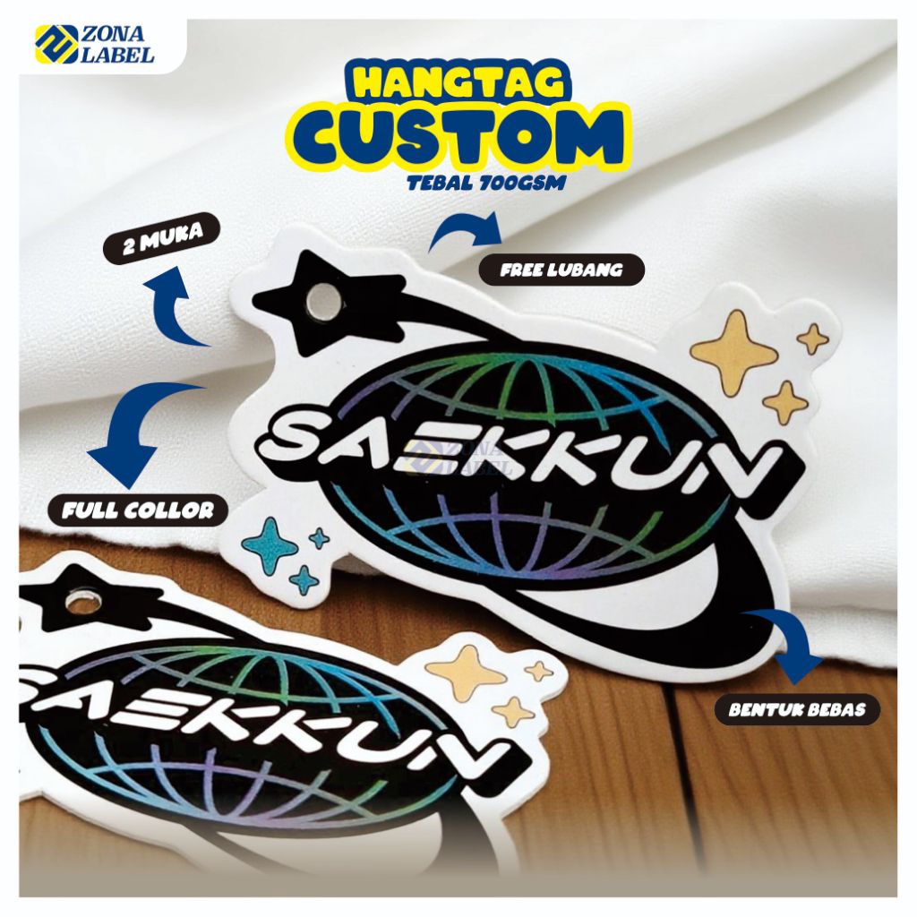 Gratis Desain Hangtag Label Baju Premium | Custom Hangtag Baju