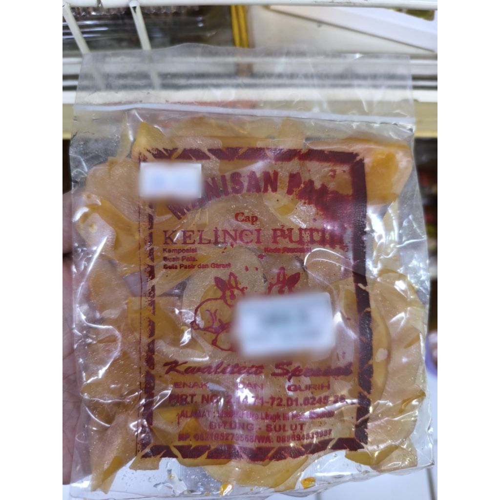 Manisan Pala Besar Cap Kelinci Putih Oleh-oleh Khas Manado