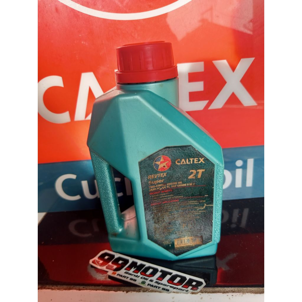 oli lawas jadul botol kaleng display pajangan caltex hijau 2t 2tak 2stroke 2 tak t stroke