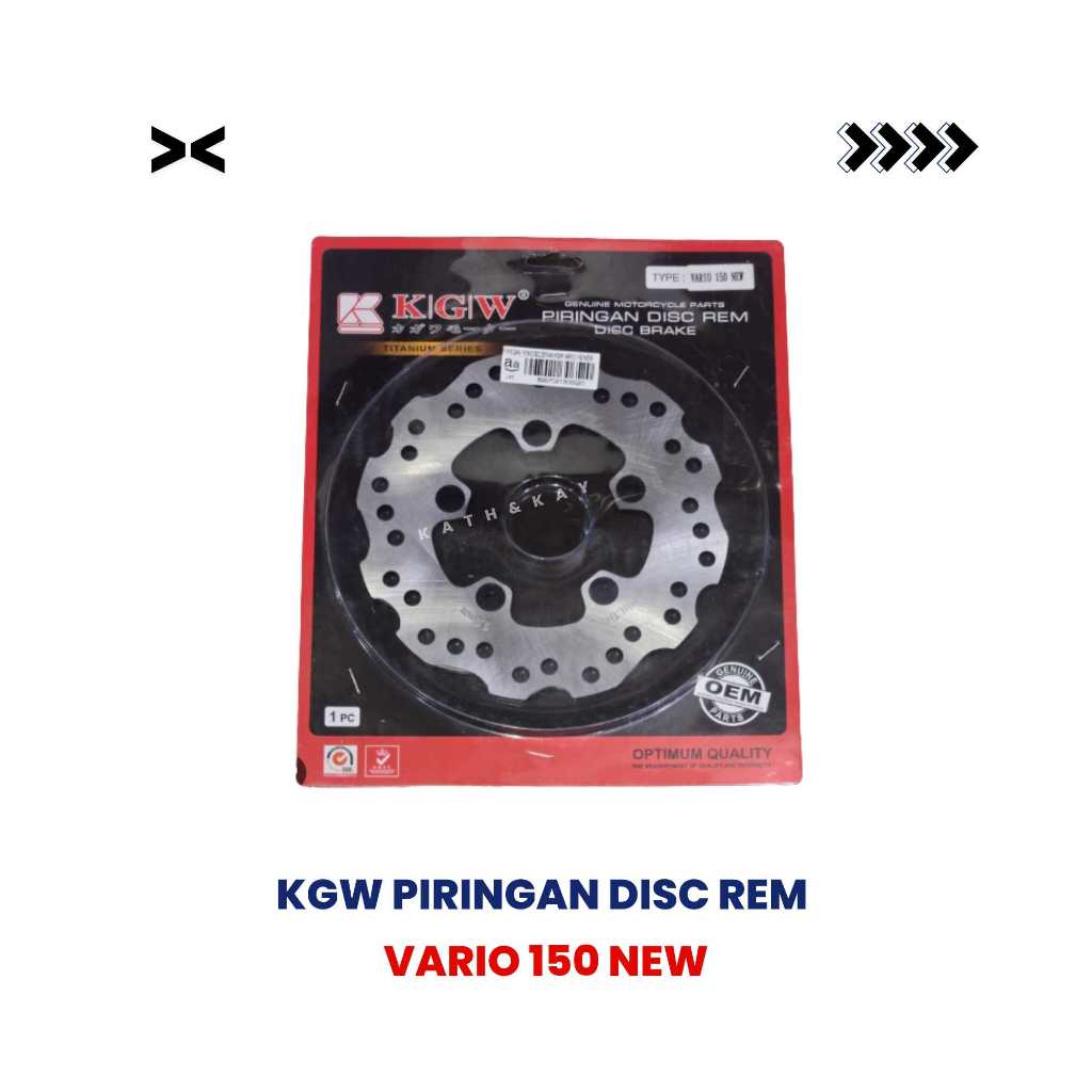 KGW Piringan Disc Rem Depan Vario 150 New / Vario 150 Front Brake Disc