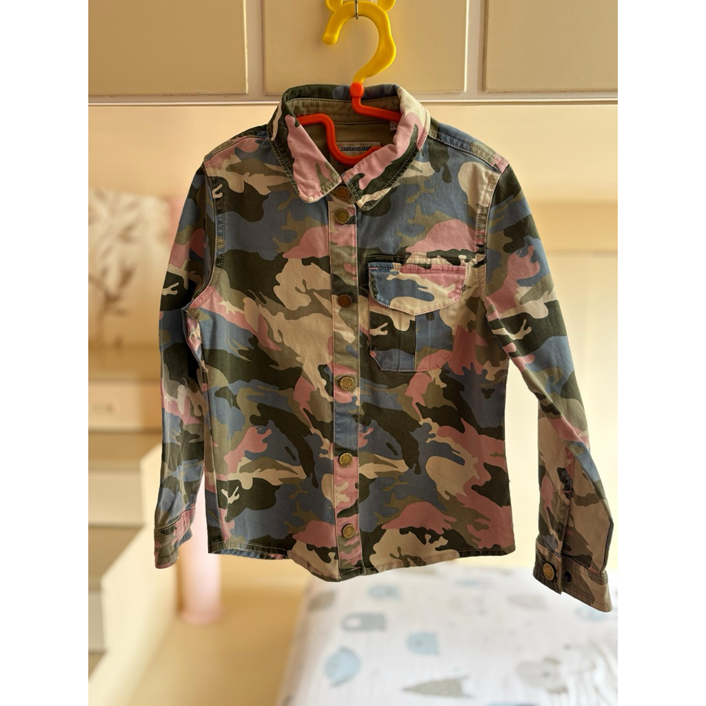 Zadig & Voltaire Kids Camo Shirt Anak | Army | Original | Preloved