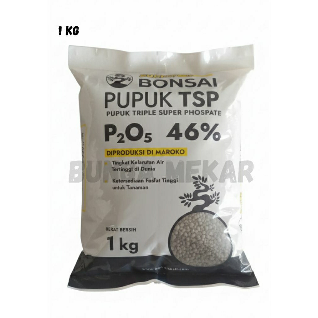 PUPUK TSP 46% SUPER BONSAI KEMASAN 1KG