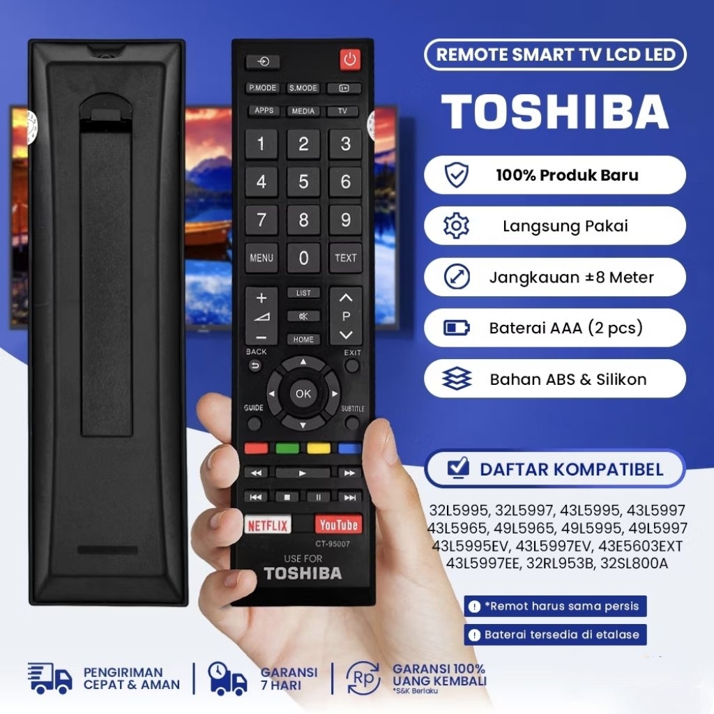 Remote TOSHIBA Smart TV CT-95007