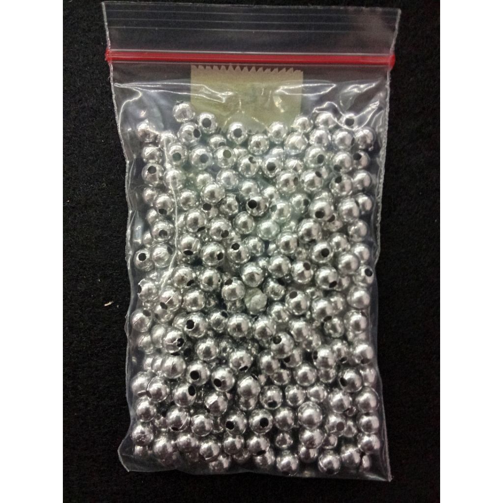 Manik manik silver 5 mm 24 gram