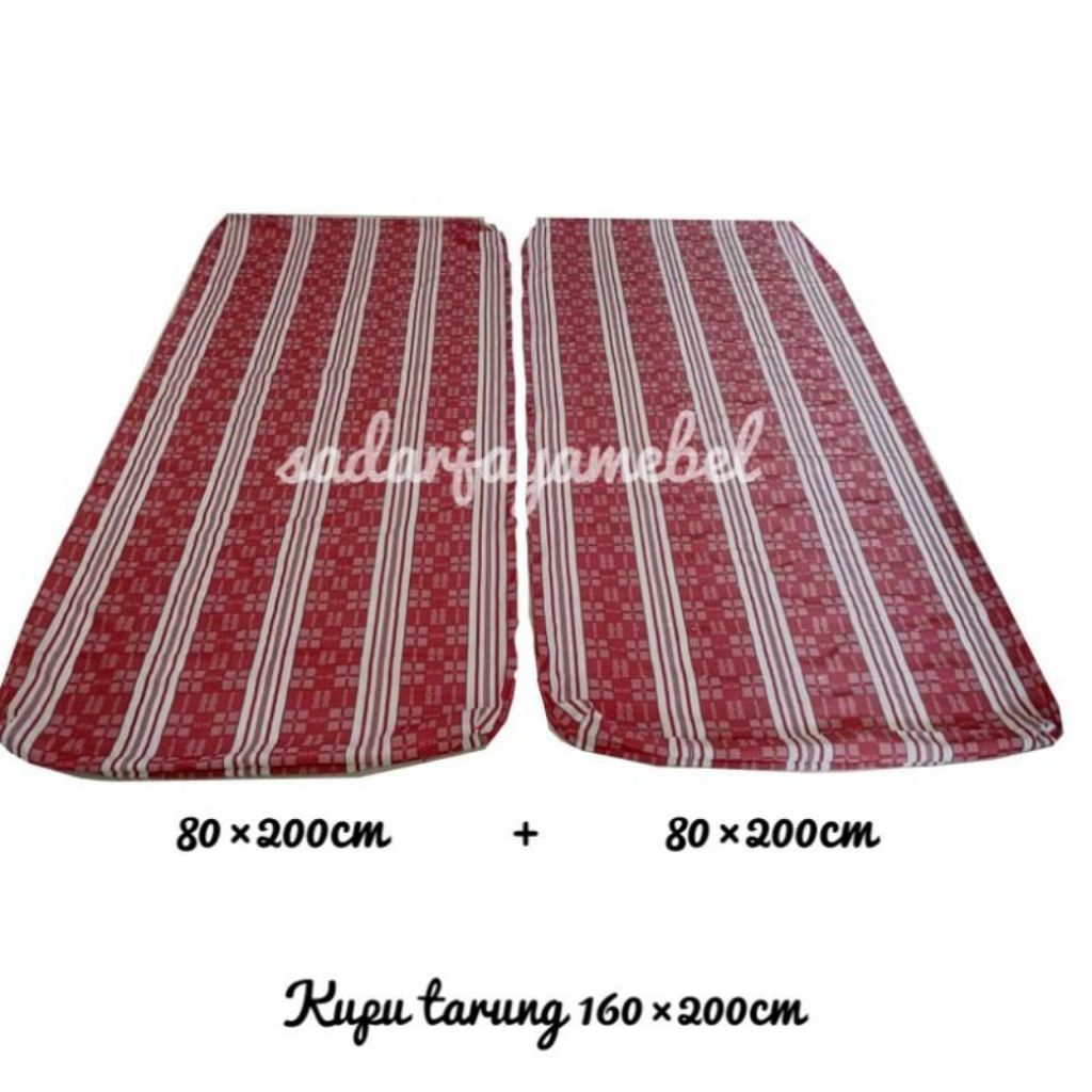 200×160cm tinggi 15,20,25cm(2lembar 80+80cm) urung kasur/sarung kasur katun RRT asli merek lonceng t