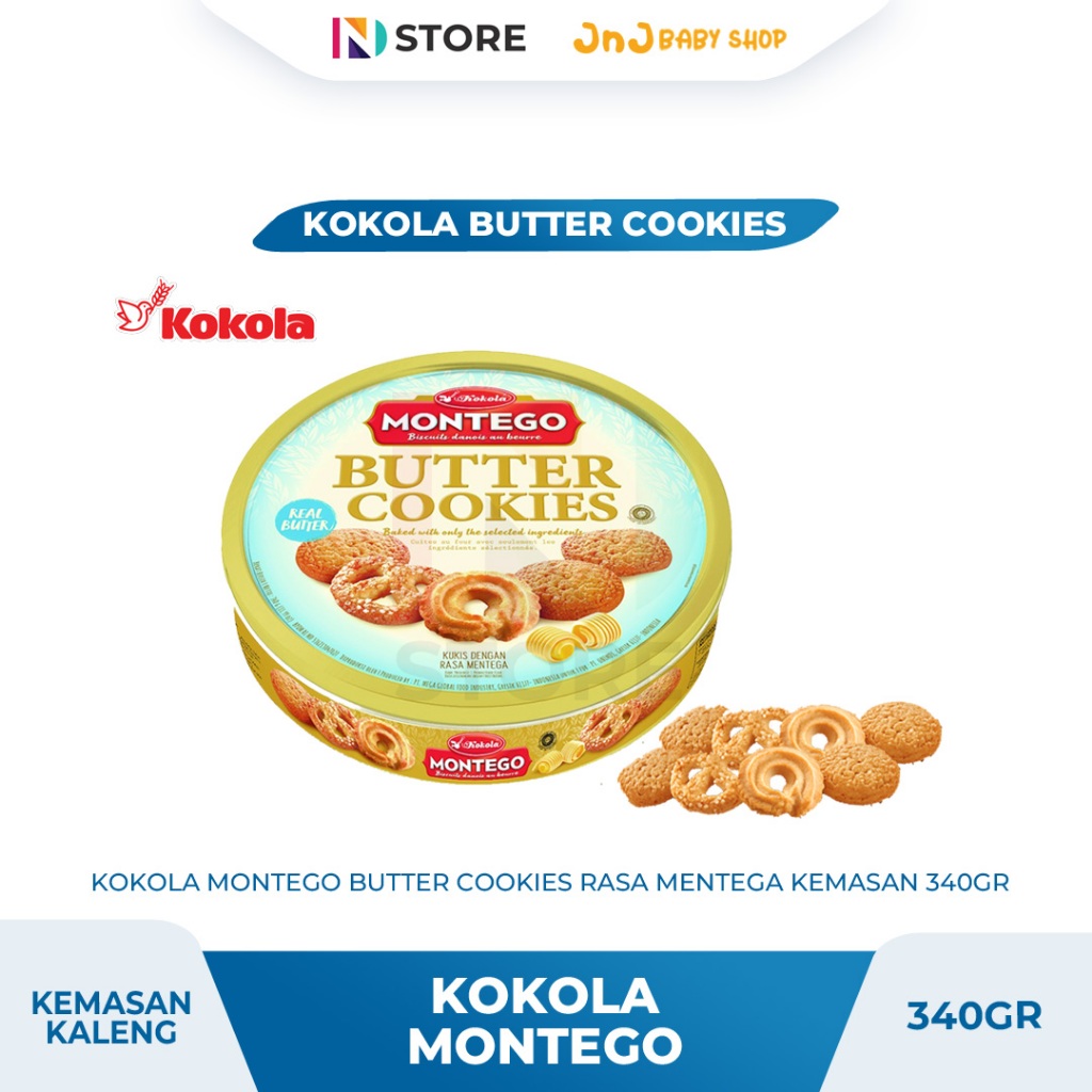 Biskuit Kokola Montego Butter Cookies Kemasan 340gr