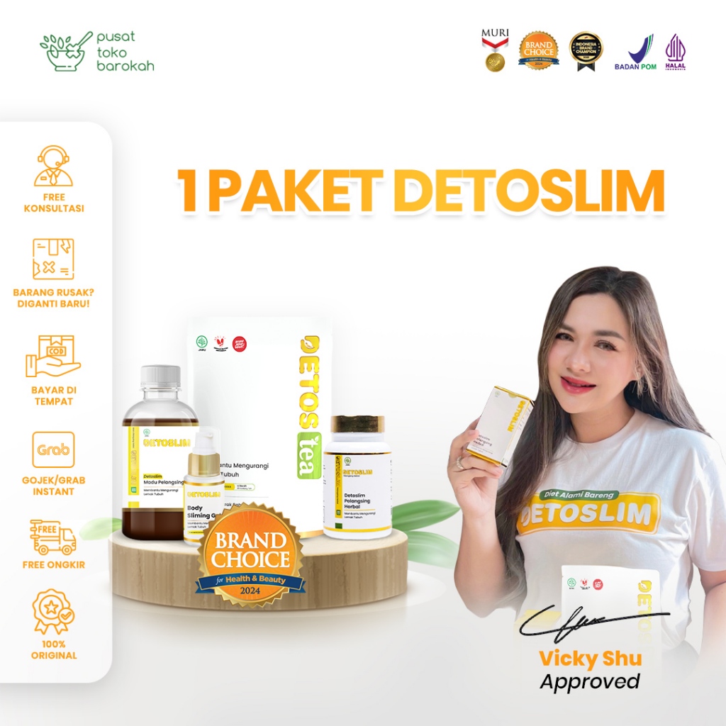 Detoslim Madu Herbal Alami Untuk Bakar Lemak Dan Detoks Tubuh Tanpa Efek Samping Detoslim Original