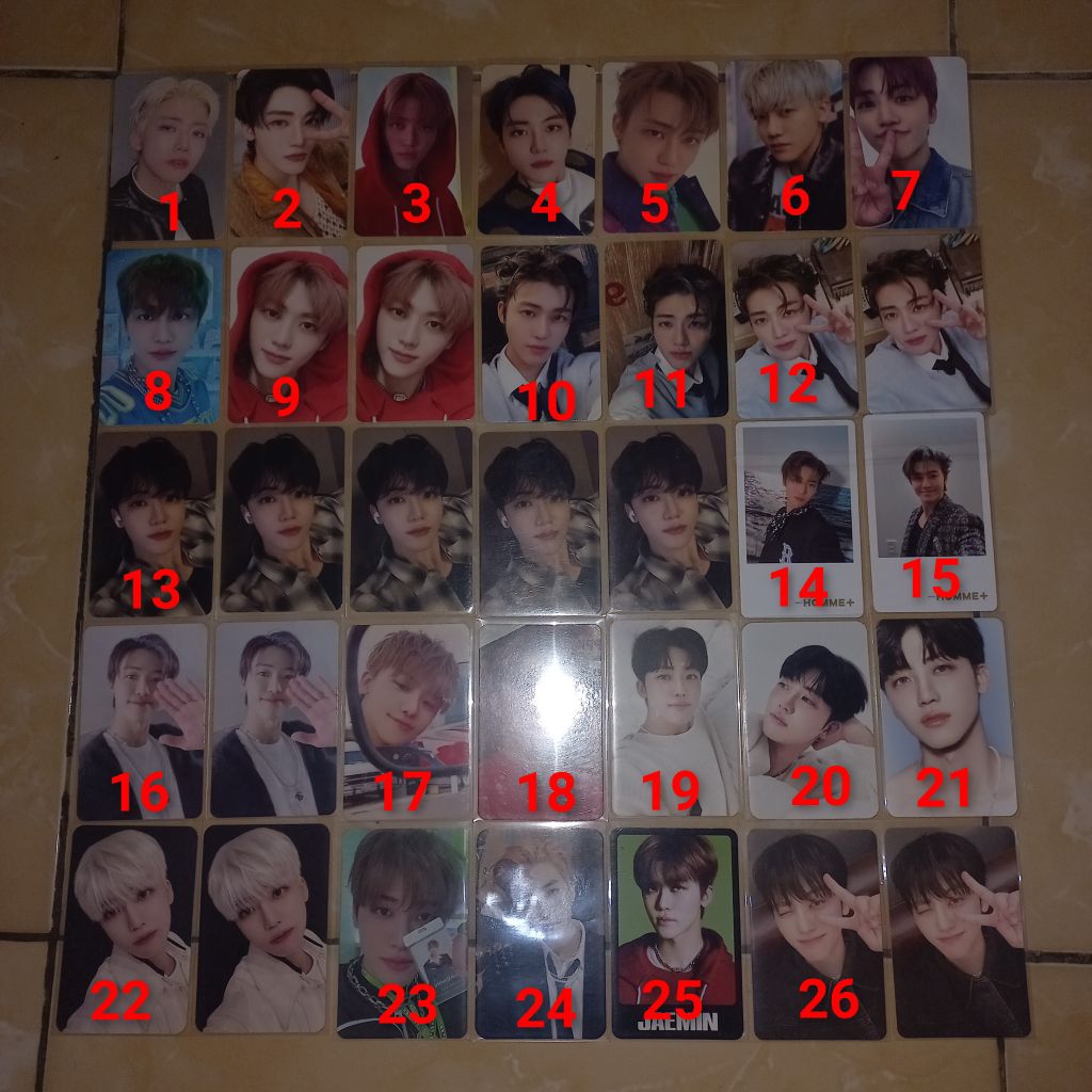 [Wajib Min take 2] Clearence Sell Official Photocard Aab Jaemin Smini Dream()scape Hoodie Merah Bfe 