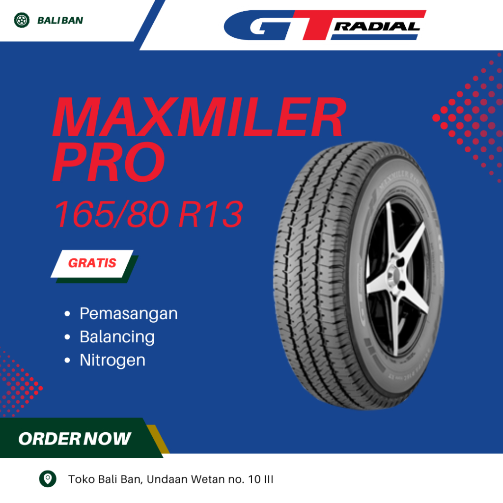 Ban GT Radial Maxmiler Pro 165/80 R13