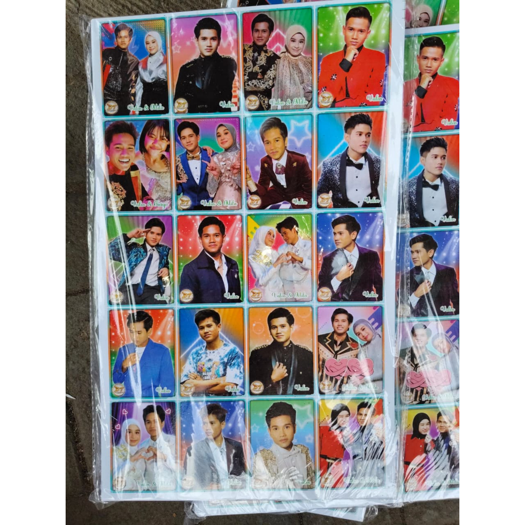 1 LEMBAR STIKER D7 ACADEMY / STIKER DA VALEN / STIKER VALEN