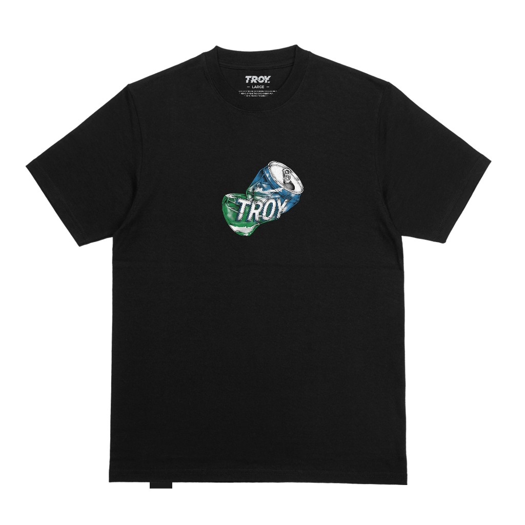 Troy Company Tshirt Black Rickety Can - Kaos Lengan Pendek Kaos Hitam MTD 3531