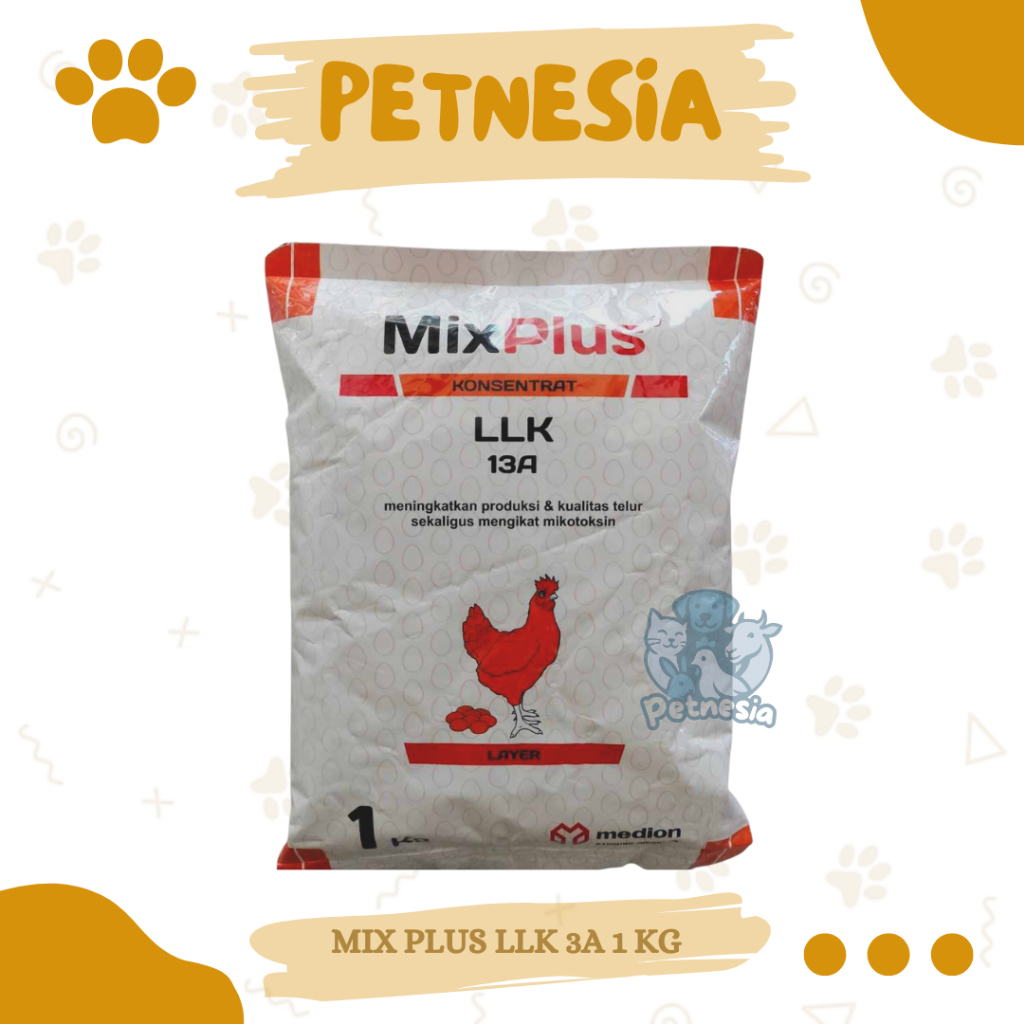 MIX PLUS LLK 3A 1 KG - Premix Ayam Petelur Meningkatkan Produktivitas Ayam Layer  | Medion