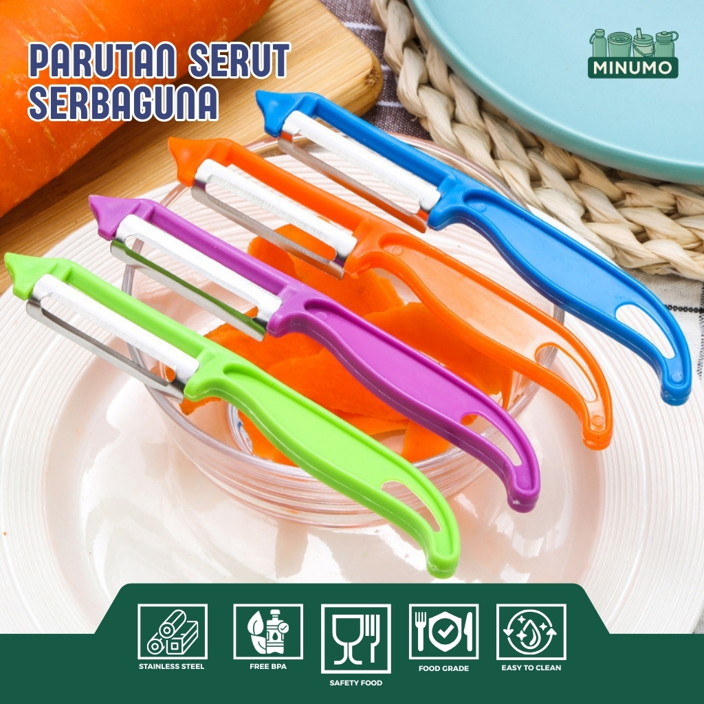 Minumo - Peeler Stainless Steel Pengupas Buah Kentang Wortel Pisau Kupas Serbaguna Tajam