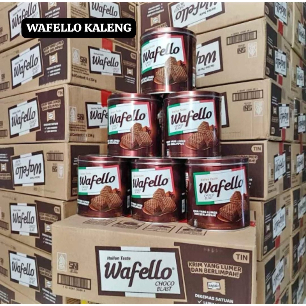 Wafello choco wafer // wafello kaleng wafer chocolate