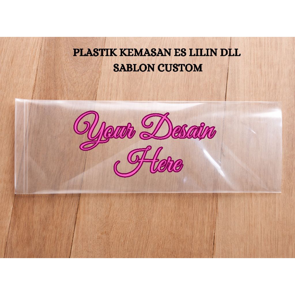 Plastik Kemasan Es Lilin Dll Sablon custom isi 1000pcs