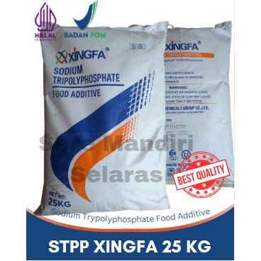 STPP Sodium Tripolyphosphate Ex - Xingfa Food Grade 25 Kg Pengenyal Bakso, sosis, nuget dan makanan 