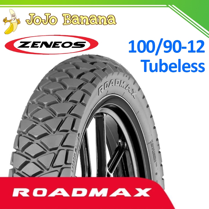 Ban  ZENEOS Roadmax 100/90-12 Tubeless Dual Purpose Semi Trail RING 12 BAN MOTOR SCOOPY, Vespa, Moto