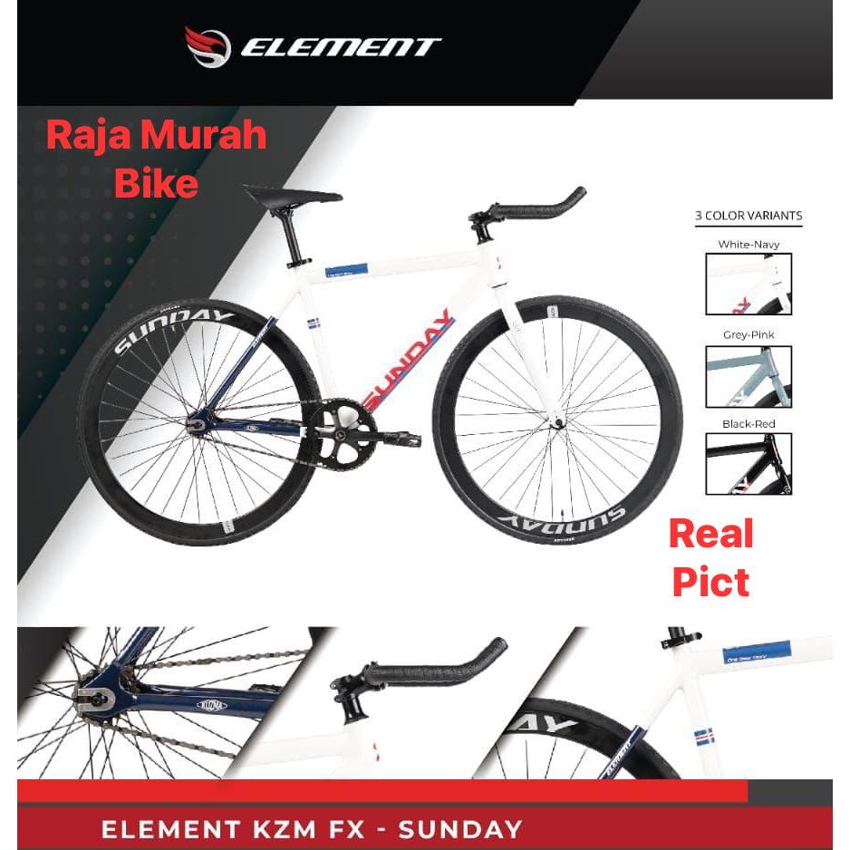 Sepeda Pixie Element Sunday KZM Sepeda Element Pixie KZM Sunday 700C Frame Alloy
