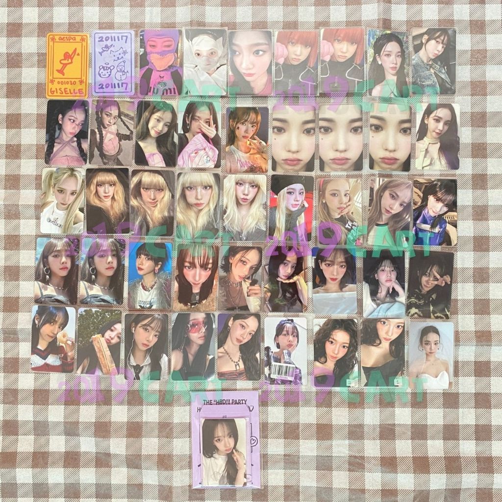 (cek pict / baca deskripsi) photocard karina giselle winter ningning aespa official pc hot mess girl